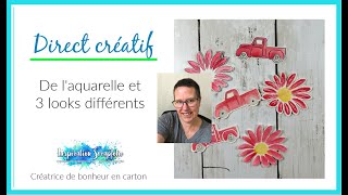 Aquarelle super facile avec les encres  StampinUp [upl. by Anaeed]