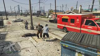 GTA V marabunta grande vs vagos and Aztecas fight [upl. by Hselin]