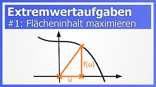 Extremwertaufgaben 1 Beispiel für Flächeninhalt Dreieck maximieren aka Optimierung [upl. by Biagio959]