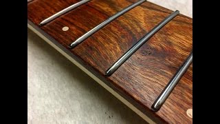 An Easy Way To Make Rounded Hemispherical Fret Ends For A Guitar [upl. by Schreck]