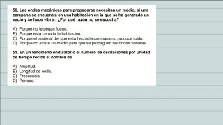 30 Ondas y su propagación  Preguntas EXAMEN UNAM [upl. by Ahsytal624]