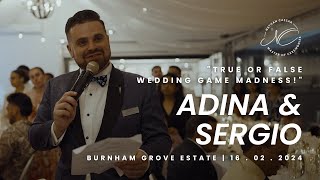 True or False Wedding Game Madness  Nathan Cassar Master of Ceremonies [upl. by Jay]