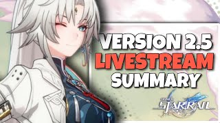 NEW UPDATE VERSION 25 LIVESTREAM SUMMARY BANNERS NEW CONTENT REWARDS  Honkai Star Rail [upl. by Corron536]