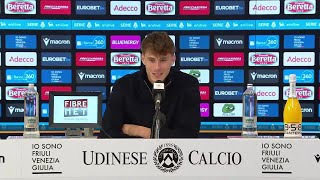 UDINESE  JUVE 02 Nicolò Savona quotquesto è un sognoquot Conferenza stampa [upl. by Ahsauqram888]