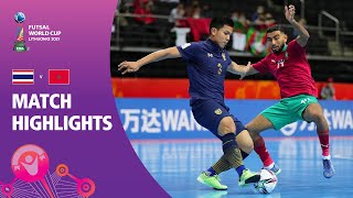 Thailand v Morocco  FIFA Futsal World Cup 2021  Match Highlights [upl. by Hueston139]