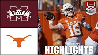 Mississippi State Bulldogs vs Texas Longhorns  Full Game Highlights  ESPN College Football [upl. by Yemane]