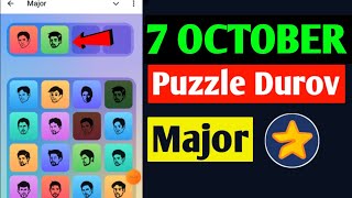 7 October Major puzzle durov Solved Today  Major Daily combo card 7 October [upl. by Lot245]