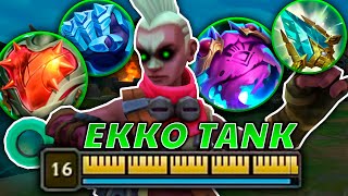 😱¡HAGO LLORAR a ESTE MAIN YASUO con la NUEVA BUILD de EKKO TANKE que TE HACE INMORTAL [upl. by Loram]