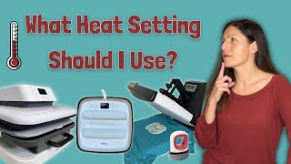 Best Heat Settings for HTV  Iron On Vinyl [upl. by Blankenship]