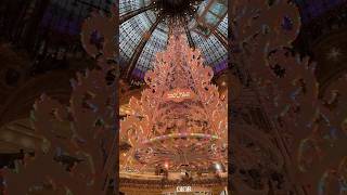 The Galeries Lafayette Christmas Tree is up🎄 parischristmas christmasinparis galerieslafayette [upl. by Prue]