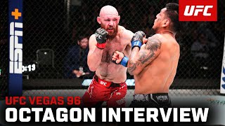 Viacheslav Borshchev Octagon Interview  UFC Vegas 96 [upl. by Moshe640]