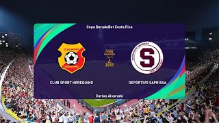 Modo carrera jugador liga Promerica Copa DoradoBet Club Sport Herediano vs Deportivo Saprissa [upl. by Vassaux]