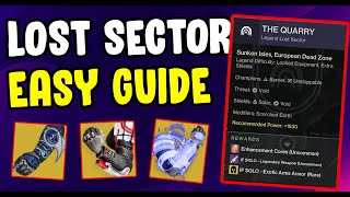 The Quarry Legendary Lost Sector Guide  Destiny 2 Legend Lost Sector Today [upl. by Ruon198]