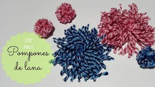 Pompones de lana DIY FACIL [upl. by Starks900]