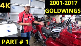 Helibars Installation pt 1 20012017 Honda Goldwings [upl. by Notffilc890]