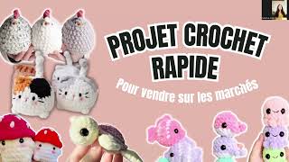 10 patrons RAPIDE et RENTABLE pour vendre sur les Marchés Artisanaux  Amigurumi 🧸30 min max 1h [upl. by Damaris839]