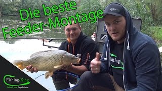 Die BESTE amp einfachste FeederangelMontage  Tutorial vom FeederWeltmeister  wwwfishingkingde [upl. by Eidnew]