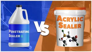 Concrete Sealer Showdown Acrylic vs Penetrating Sealers [upl. by Siurad]