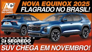 SEGREDO NOVO CHEVROLET EQUINOX CHEGA EM NOVEMBRO NOVO DESIGN E INTERIOR COM PAINEL DIGITAL [upl. by Lohrman]