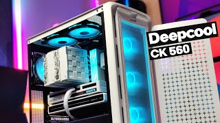 DAMN  THIS WHITE THEMED GAMING PC LOOKS SO COOL  DEEPCOOL CK560  RTX 3060  AMD 5800X  youtube [upl. by Eckblad]