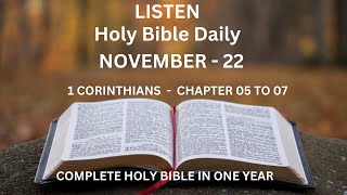 Bible Reading l Daily l English l Complete Holy Bible in one year [upl. by Joe]