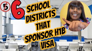 H1B Sponsors School Districts that sponsor H1B visas [upl. by Dole]