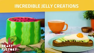 Magical Jelly Creations  Craft Factory  Jelly Avocado on Toast For Breakfast [upl. by Normalie417]