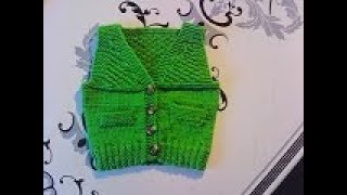 tuto tricot gilet bébé [upl. by Anytsirk]