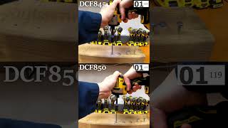 Dewalt DCF845 vs DCF850 Impact Drivers Head to Head shorts tools dewalt [upl. by Nnylanna869]