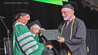 72yearold Lawrenceville man graduates from Georgia Gwinnett College [upl. by Nader369]