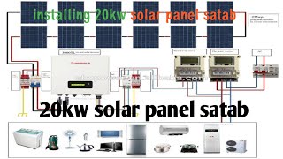 20kw ka solar panel satab How to 20kw solar panel satab [upl. by Jar]