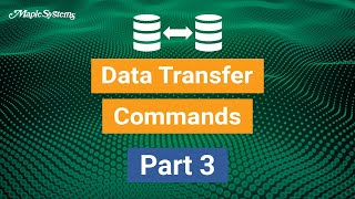 Data Transfer Commands  Part 3 [upl. by Toland19]