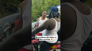 Chronic Law doing stunts dirt bike Rich and happy chroniclaw vybzkartel Jamaica [upl. by Ibrad]