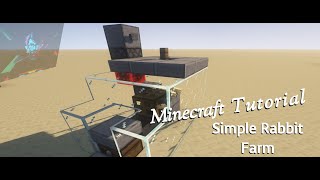 Minecraft Tutorial  Simple Rabbit Farm  Great for Rabbit Feet and Even Leather [upl. by Onaled]