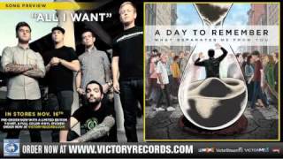 A Day To Remember  All I Want Official Audio Stream [upl. by Notyarb]