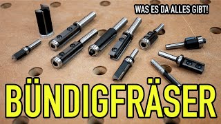 Fesche Bündigfräser  groß  klein  dick  dünn  oben oder unten  Mikes Toolshop [upl. by Rawden]