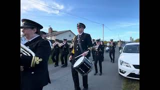 Dunmore Silver Band  Aughlisnafin parade 2024 clip 2 [upl. by Halima150]