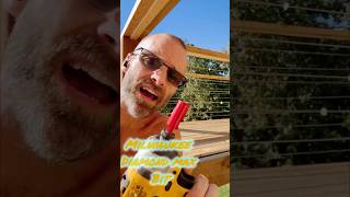 Milwaukee Diamond Bits are AWESOME 🤩homerenovation milwaukeetools diy deckrenovation [upl. by Toll]