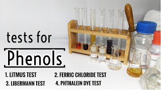 Tests for Identification of Phenols  Organic Qualitative Analysis [upl. by Anwad52]