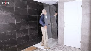 Installer une paroi de douche  Tuto bricolage avec Robert [upl. by Zelda]