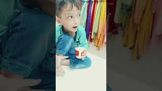 Saksham ne chai GiraliJal Gaya Bacha masti trend trending trendingshorts highlights [upl. by Illil]