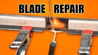 Bandsaw Blade Repair  How to Solder Bandsaw Blades [upl. by Stephens353]