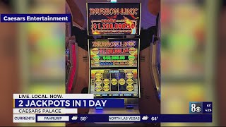 Gambler wins 2 jackpots in 1 night hours apart at Las Vegas Strip resort [upl. by Mackenie]