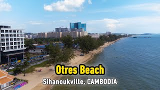 Drone Footage of Otres Beach  Sihanoukville Cambodia  Drone Tour [upl. by Jessie256]