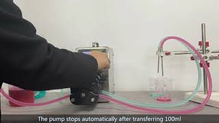 Dual pump head intelligent peristaltic pump to quantitatively transfer liquid [upl. by Eelime803]