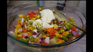 Diced vegetables salad  Macedoine de legumes [upl. by Derte957]