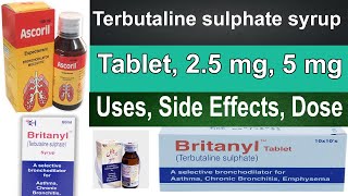 Ascoril Cough Syrup Britanyl syrup  Terbutaline  Bromhexine used side effect dose Pharmacology [upl. by Graubert]