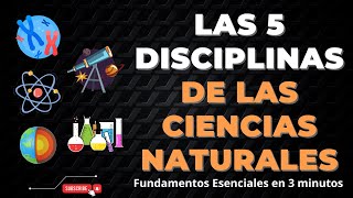 ¿Cuáles son las DISCIPLINAS DE LAS CIENCIAS NATURALES [upl. by Ainolopa]