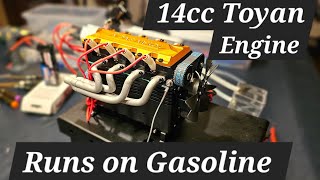 I built a Mini I4 Cylinder Engine and its awesome Toyan FS400 [upl. by Wyndham]