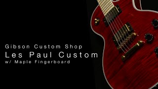 Gibson Custom Shop Les Paul Custom w Maple Fingerboard • Wildwood Guitars Overview [upl. by Gertrude]